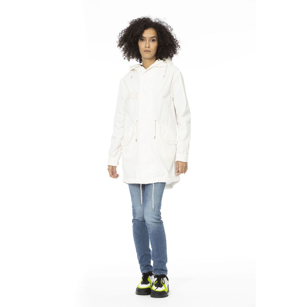 Mr&Mrs Italy Weißer Baumwolle Frauen Parka